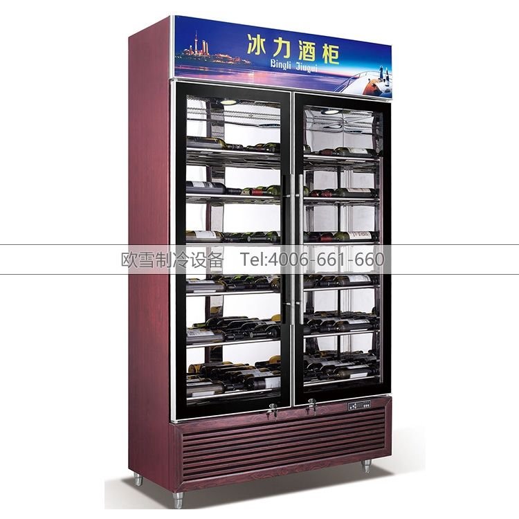 501木纹双门108支红酒柜